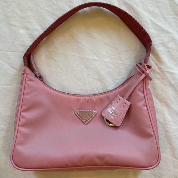 Prada, Bags, Rarely Has Been Used A Pink Nylon Handbag On Prada Website  It Is 200